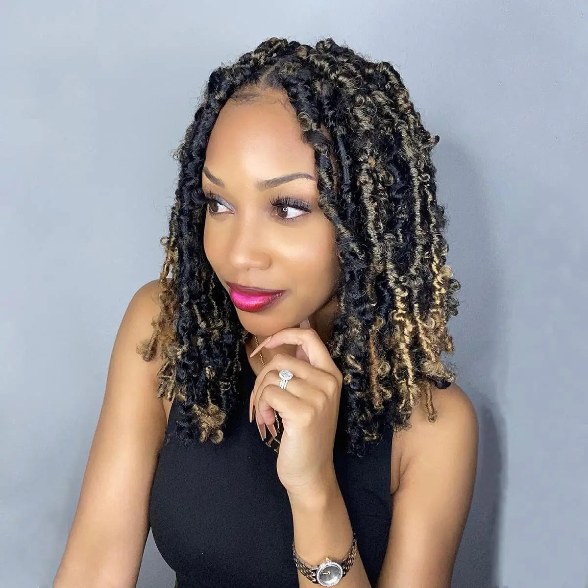 ( US ONLY) FAST SHIPPING DBL | Toyotress® Butterfly Locs Pre-Looped Distressed Locs Braiding Synthetic Crochet Hair Extensions Toyotress